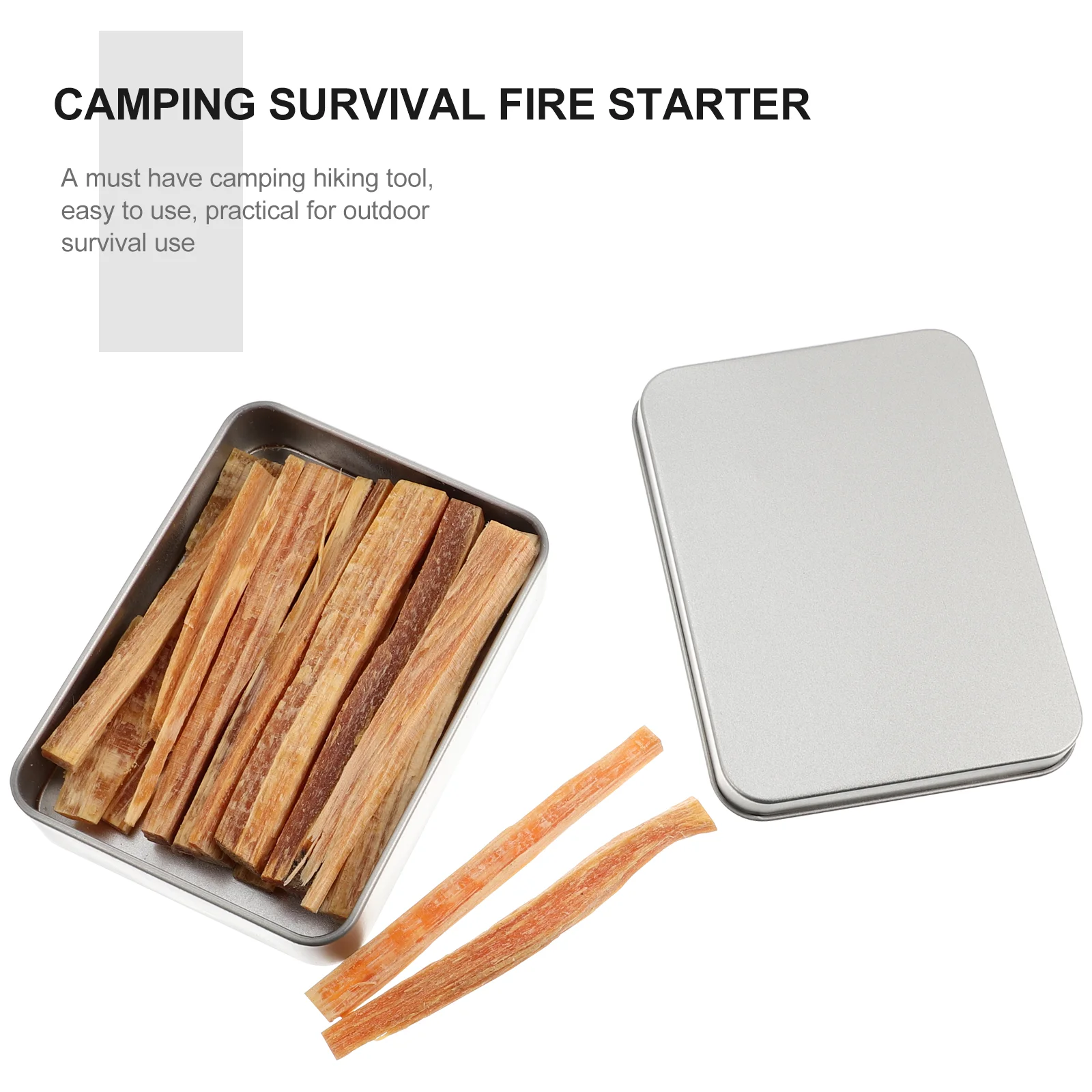 Fire Strip Stick Kit Lighters Chimney Starter Quick Firestikck Charcoal Catch Outdoor Camping Sticks