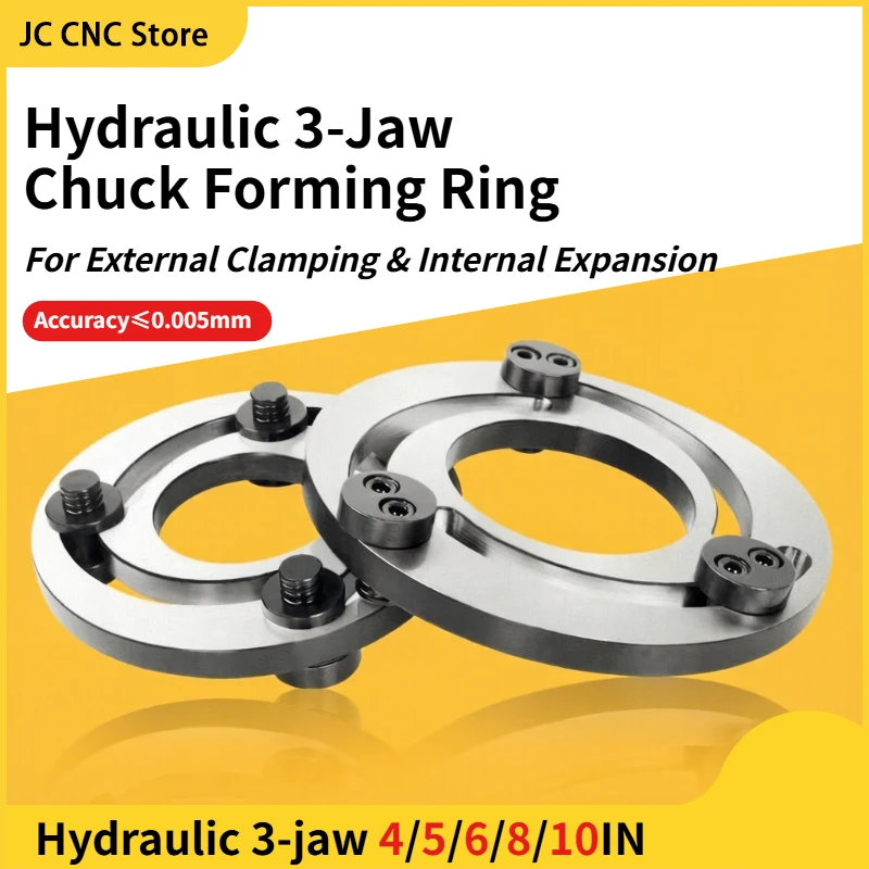 Hydraulic Three-jaw Forming Ring Jaw Repairer Boring Jaw Device 5/6/8/10 inches Hydraulic Claw Forming for CNC Lathe Chuck