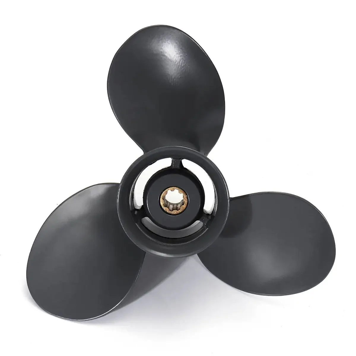 

Marine Boat Outboard Propeller 9 1/4 x 10 1/2 For Honda 8-20HP 58130-ZV4-010AH Gray Aluminum Alloy 3 Blades 8 Spline Tooth