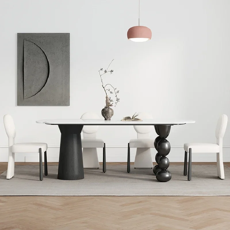 

Modern Kitchen Table Console Marble Mobile Living Room Multifunctional Dining Tables Luxury Muebles De Cocina Home Furnitures