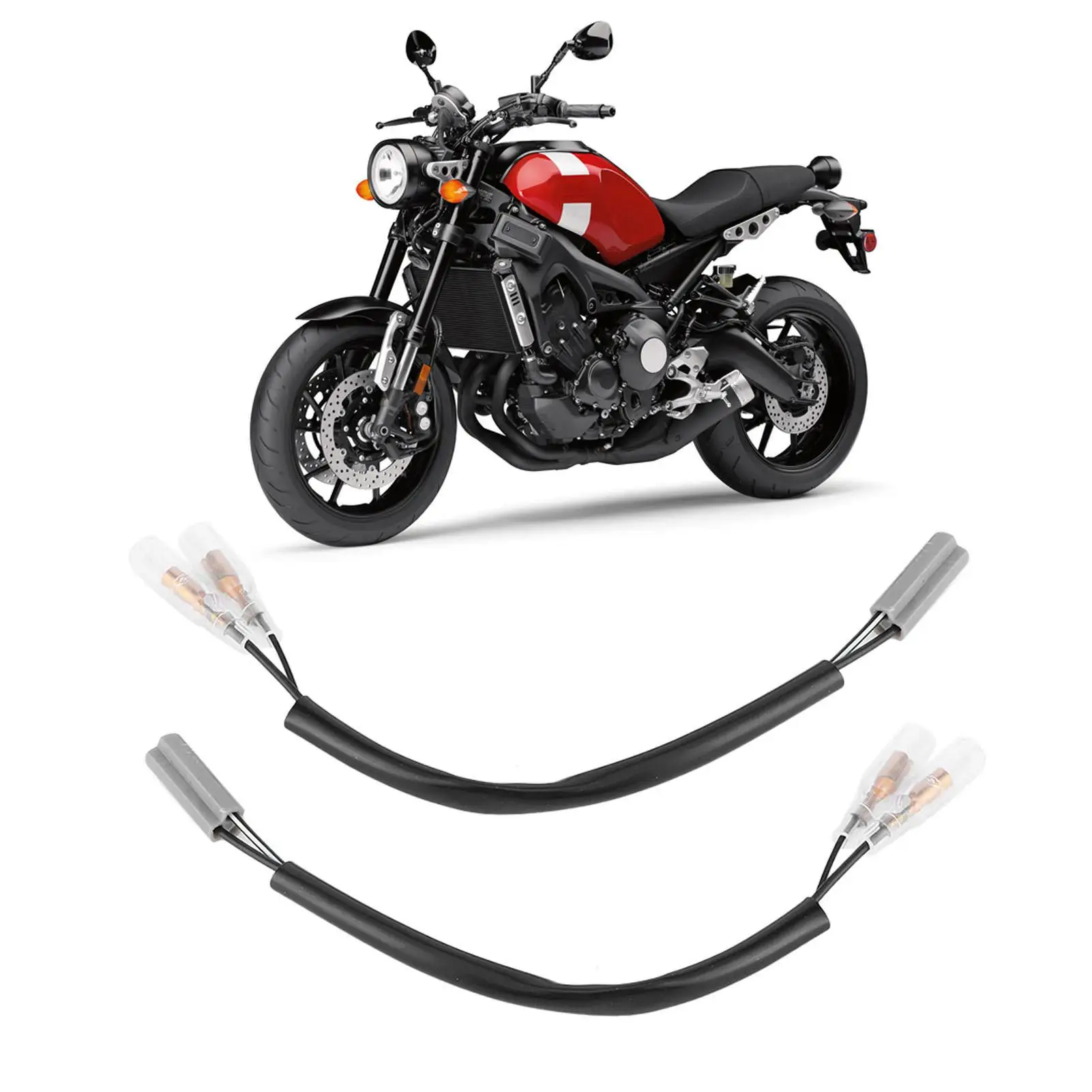 Para yzf r1 02-14 adaptador de fiação de sinal de volta-plug & play 12v substituição compacta para motocicletas