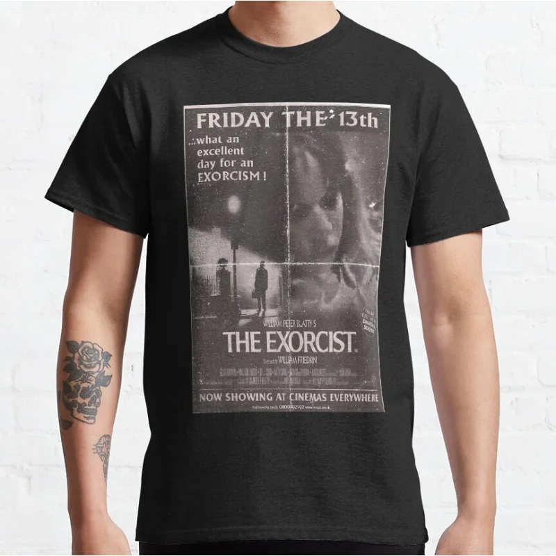 

Vintage exorcist Retro 80s Horror films The Exorcist Scary movie monsters Graphic T Shirts large size Adult tops S-6XL