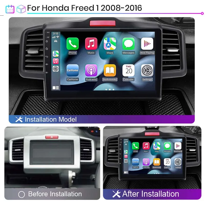 2din Android Auto Radio Player Stereo Radio Multimedia Carplay GPS Navigation for Honda Freed 1 Spike 2008 2009 2010 2011-2016