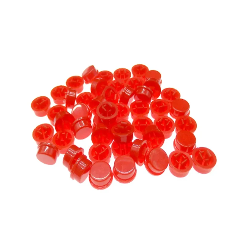 A24 round push button tactile switch caps for 12*12*7.3 switches (7 colours) coloured plastic caps