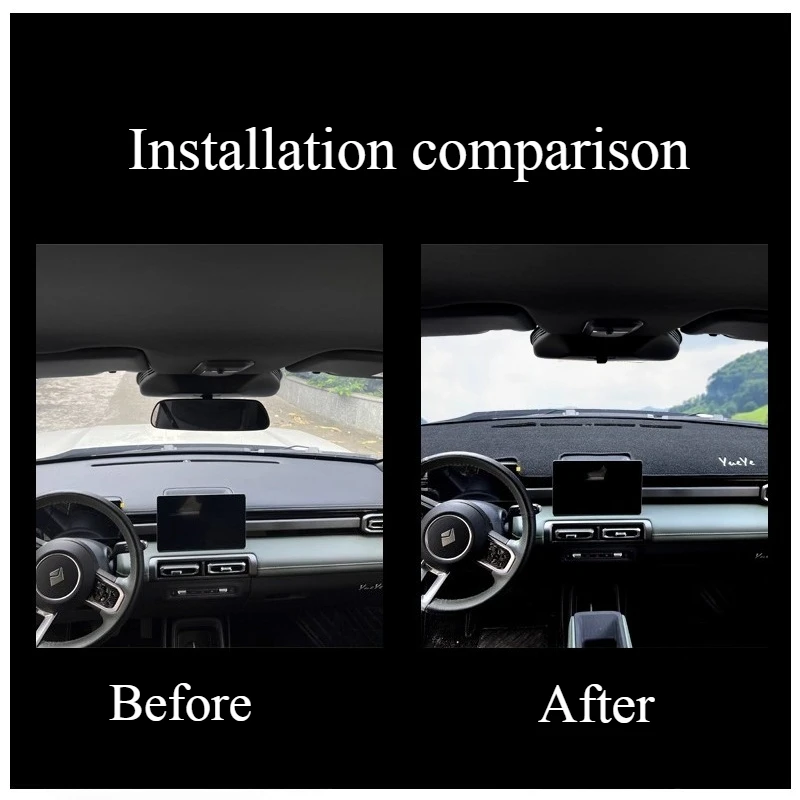 For Spark EUV Plus Instrument Panel Light-proof Mat Interior Modification Center Console Heat Insulation and Light-blocking Mat