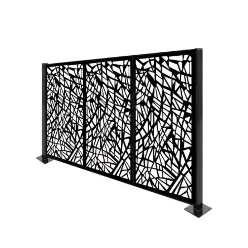 Decorative Cut Metal Screen Aluminium Cut Metal Privacy Screen Panel Garden Fence for Outdoor