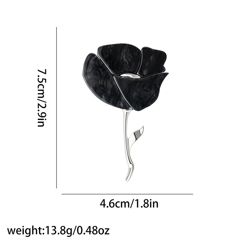 Fashion Classic Big Flower Brooch Pin Temperament Rose Brooch Corsage Fashion Design Gift For Men Women Clothing Accessories