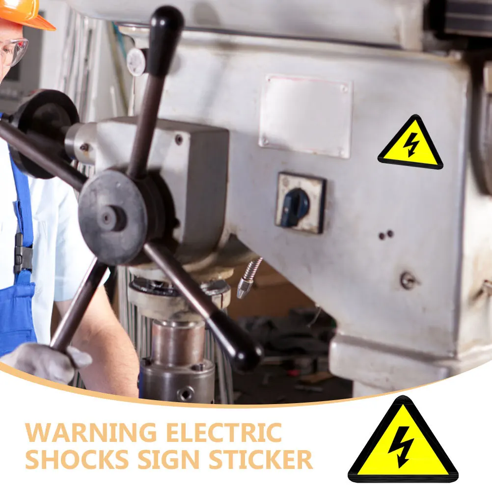 

30Pcs Electrical Warning Stickers High Voltage Sign Decals Safety Labels with Strong Adhesion for Industrial and Office Use