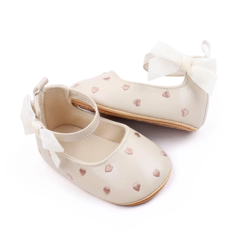 Fashion Baby Shoes 2026 Spring New Kids Leather Shoes Cute Versatile Girls' Casual Shoe Comfort Non Slip Baby First Walkers