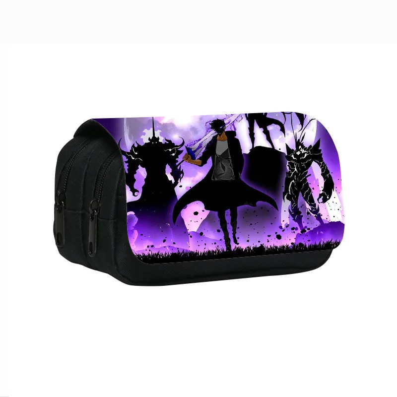 سولو التسوية طبقة مزدوجة مقلمة 22 سنتيمتر/8.7 بوصة حقيبة القلم المدرسية للطلاب تخزين كبير الطلاب صندوق رصاص هدية المدرسة