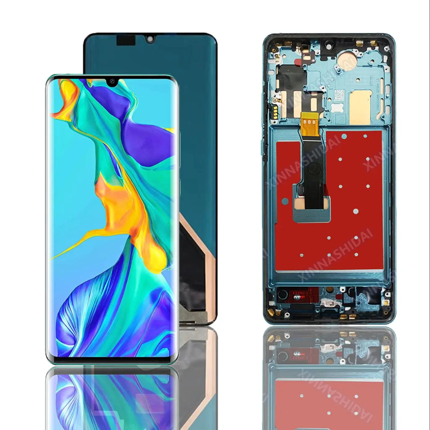 p30 Pro Super OLED Display For Huawei P30 Pro LCD Display Touch Screen Digitizer Assembly With Frame VOG-L29 VOG-L09 VOG-L04 LCD