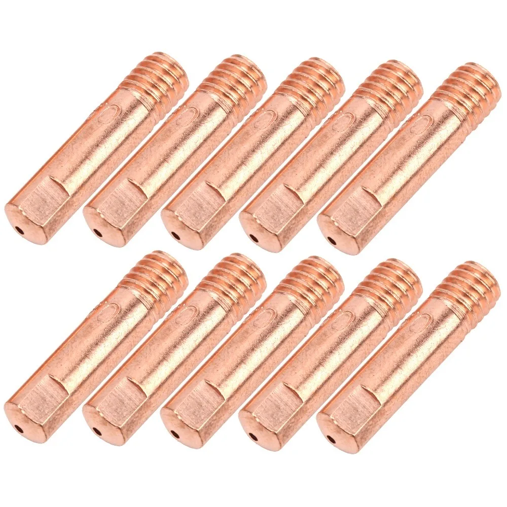 60pcs Copper MIG Welding Contact Tip 15AK 0.9mm Diameter Welding Contact Nozzle Conductive Welding Tip For Welding Machine