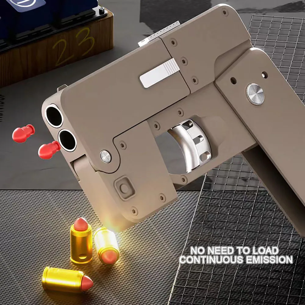 Spoof Toys Folding iphone Toy Gun For Adult Cool Birthday Gift Shell Ejecting Gun Look Real Phone Dropship Tiktok