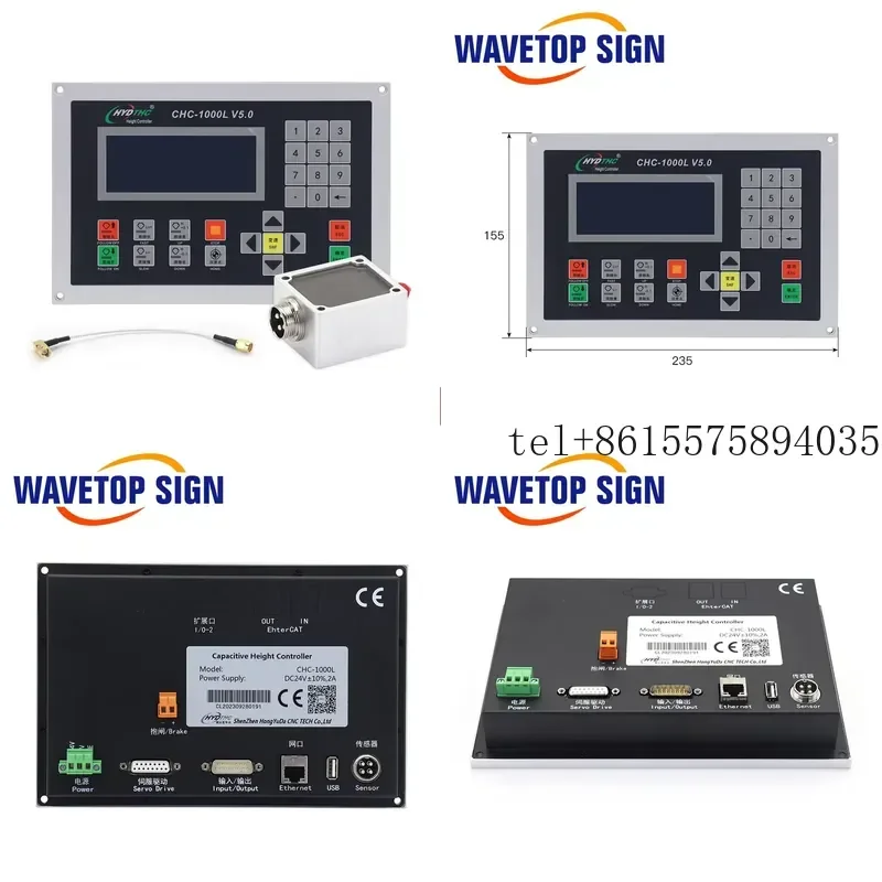 

Hot WaveTopSign CHC-1000L Capacitive Height Controller DC24V 2A for Fiber Cutting Automatic Following