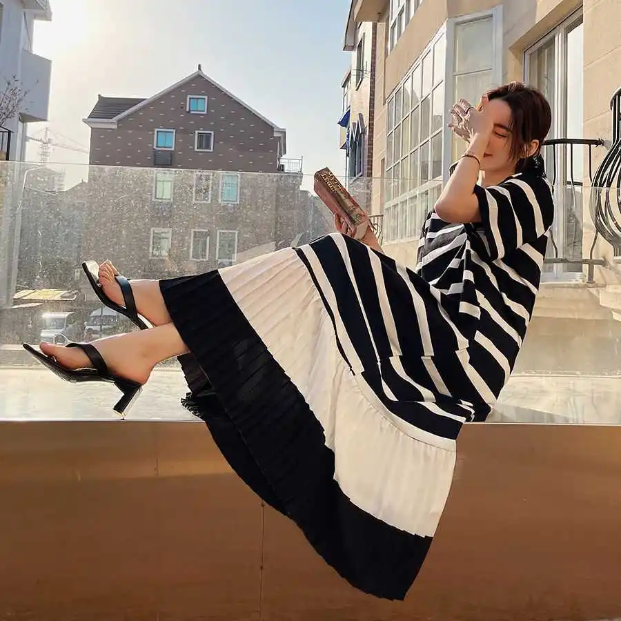 L Femme Fat MM ort SVE T-shirt oulder Dr Lady Sle rond Ne ort Sve Long Tube Droit Dr Autre 00% Matériel