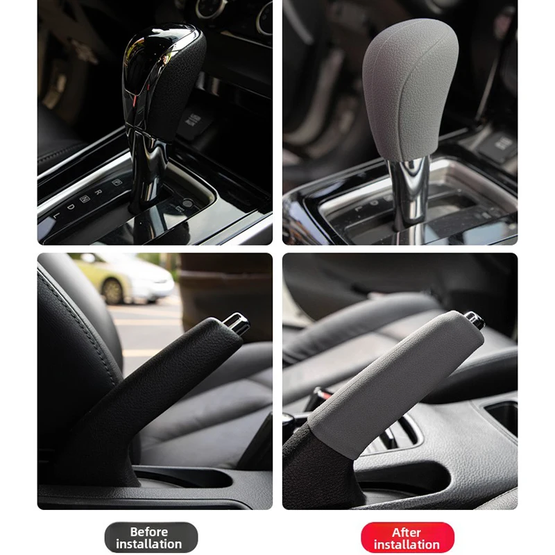 For Nissan Tiida Versa Latio C11 2007-2012 Car Silicone Handbrake Handle Cover Transmission Stick Head Non-Slip Shell Trim Cover
