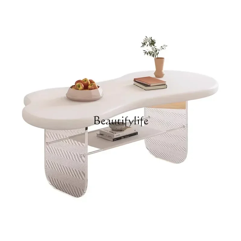 نمط جديد كريم الرياح العظام سحابة طاولة القهوة B & B فندق شقة صغيرة غرفة المعيشة الترفيه طاولة القهوة ss 8617 #2