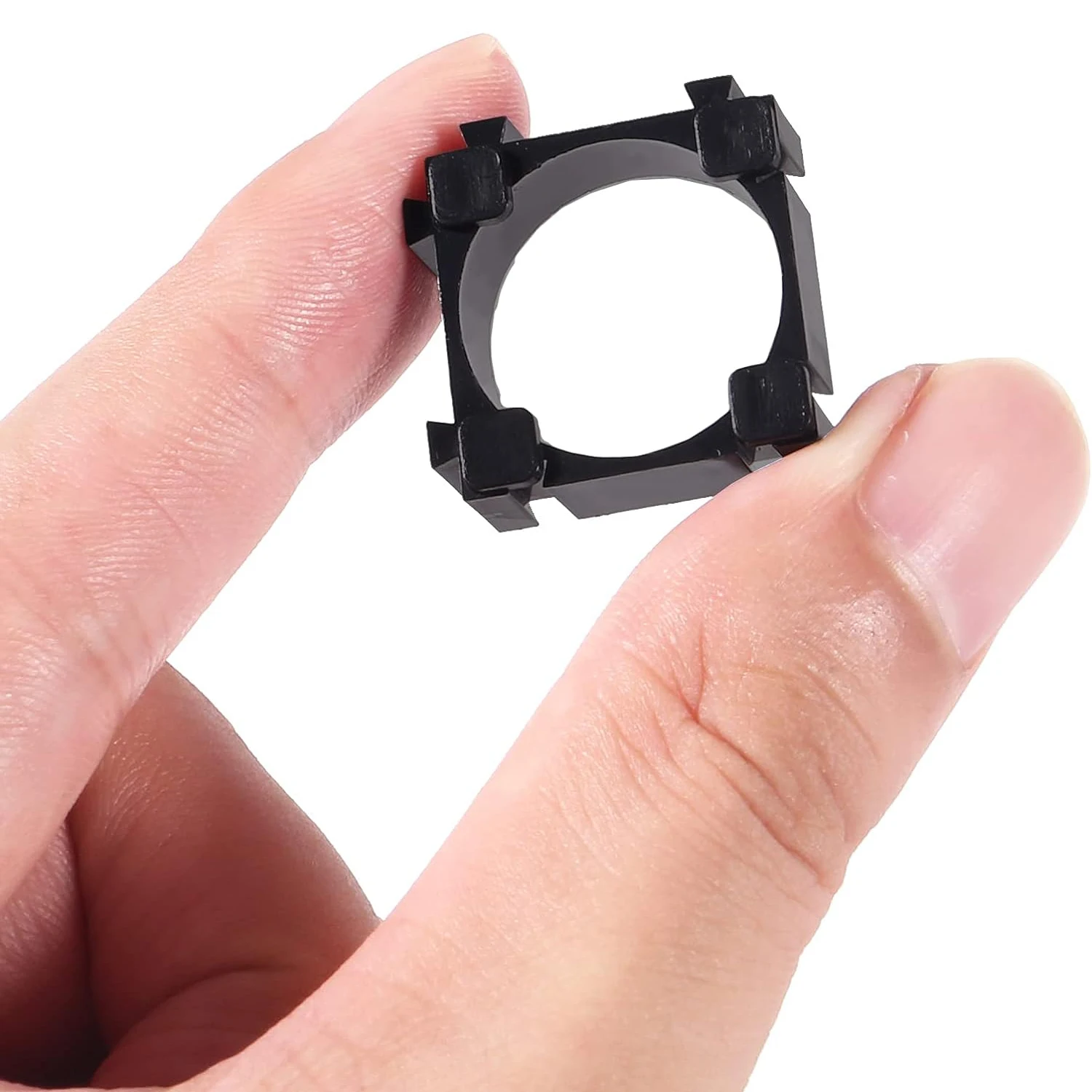 100/500 Stuks 18650 Lithiumbatterij Houder, Plastic Batterij Beugel Cilindrische Mobiele Batterij Stand Mobiele Spacer voor DIY