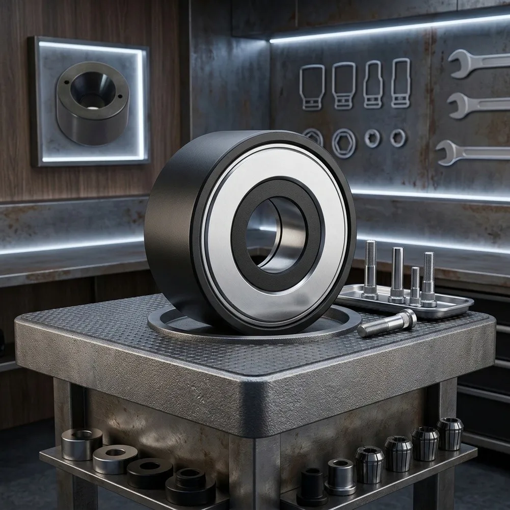 Metal Wheel Installation Tools with Reinforced Structure to Withstand Continuous Use in Commercial Tire Repair Operations