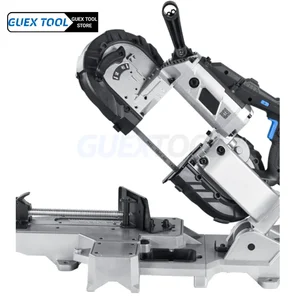 Tragbare Schneidsäge, Klebebandsäge, variable Geschwindigkeit, tragbare Bandsäge, horizontaler Schnitt, elektrische Säge, 220 V, 1100 W, 45 ° 8 Hauptverkauf Horizontales Band Serra - №4