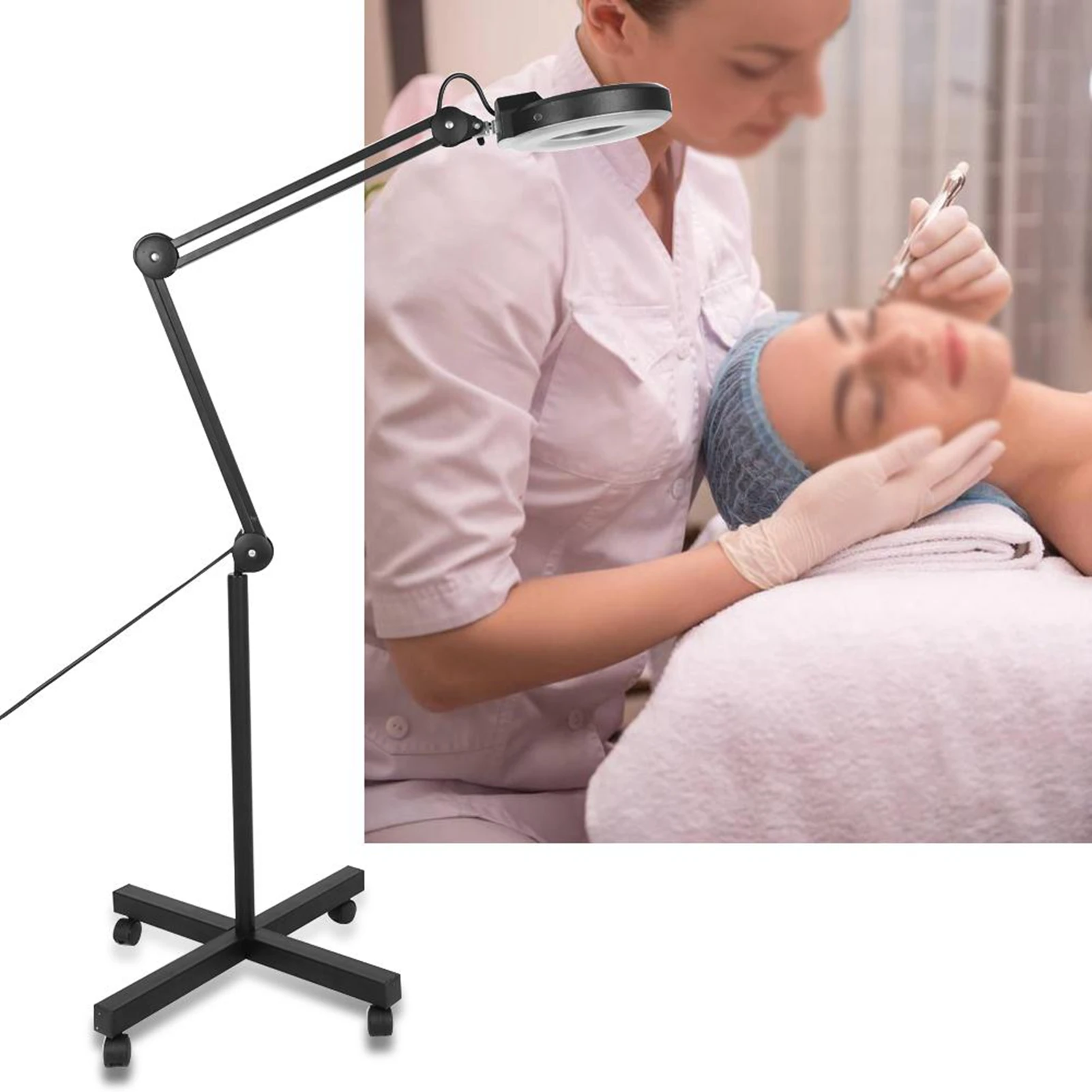 Lente d'ingrandimento da pavimento Lente d'ingrandimento da pavimento a LED Supporto per lampada