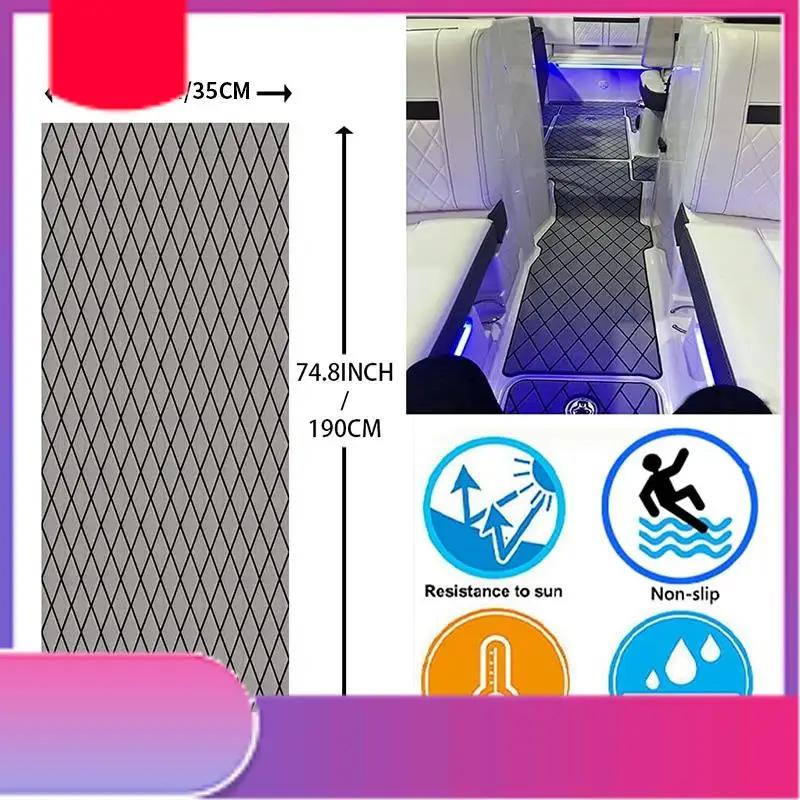 

Коврик для палубы лодки из пены EVA из искусственного тикового дерева, настильный лист, противоскользящий коврик для пола яхты, самоклеящийся автомобильный коврик-Y79A