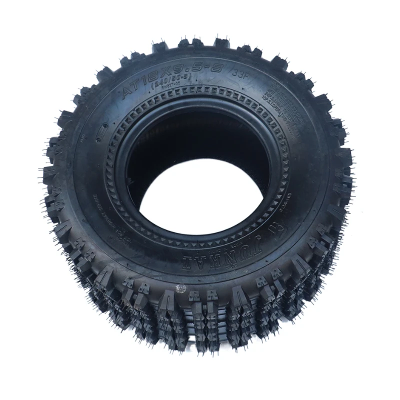 18x9.5-8 ( 240/55-8 ) 8 inch ATV Quad Go-kart tubelesss Off-road tires18x9.50-8 Electric Scooter Tires For Harley Chinese Bike