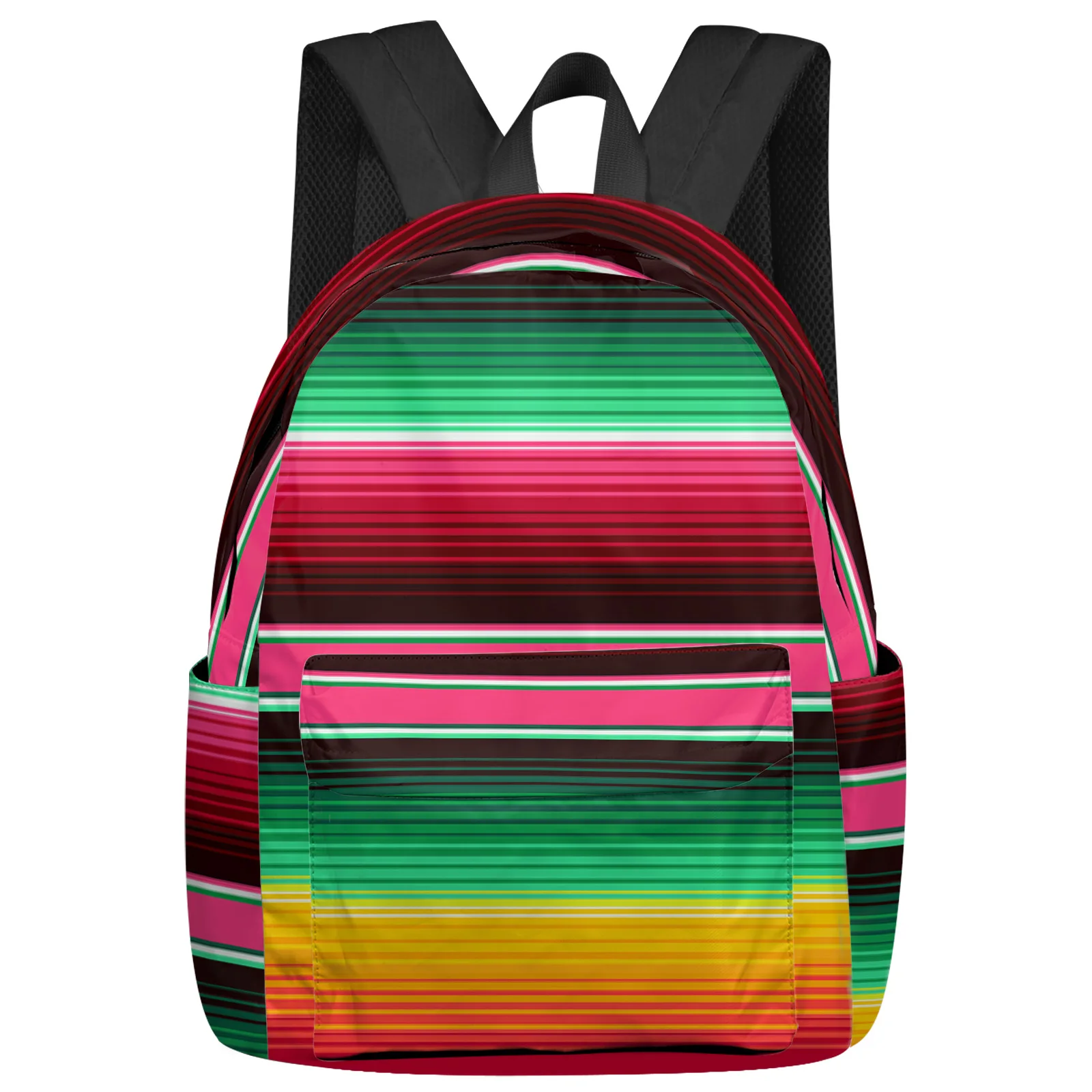 

Colorful Mexican Stripes Feminina Backpacks Teenagers Student School Bags Laptop Custom Backpack Men Women Female Travel Mochila