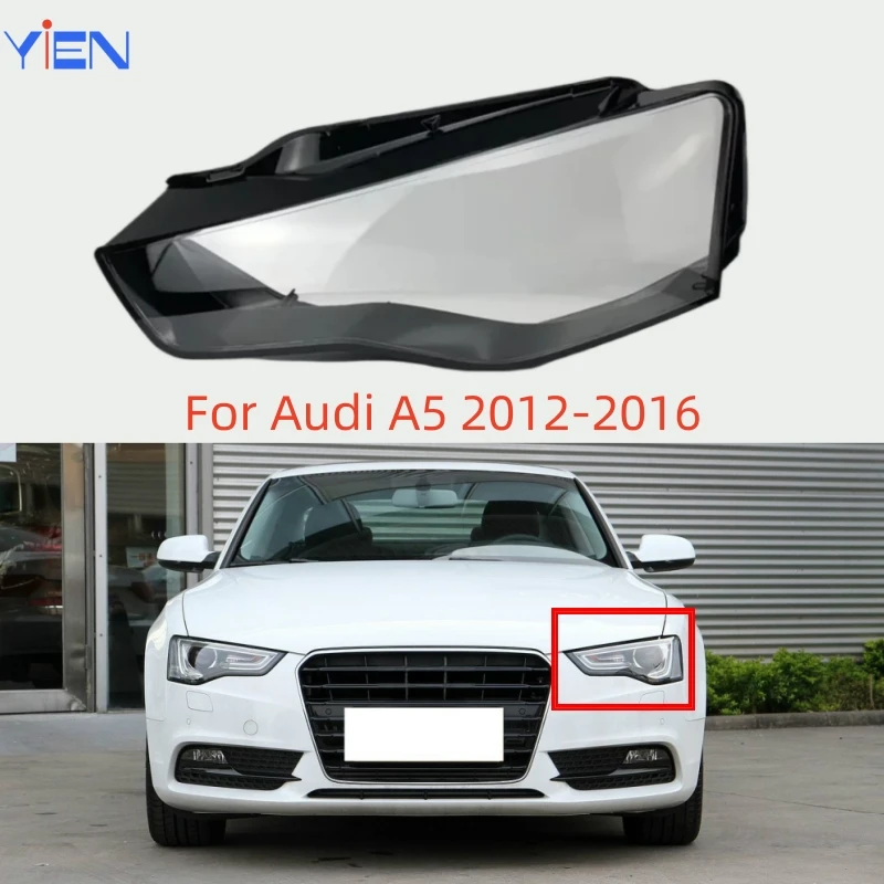 

Для Audi A5 2012 2013 2014 2015 2016, автомобильные детали, аксессуары, замена прозрачных ПК, стеклянные фары, корпус автомобильных фар