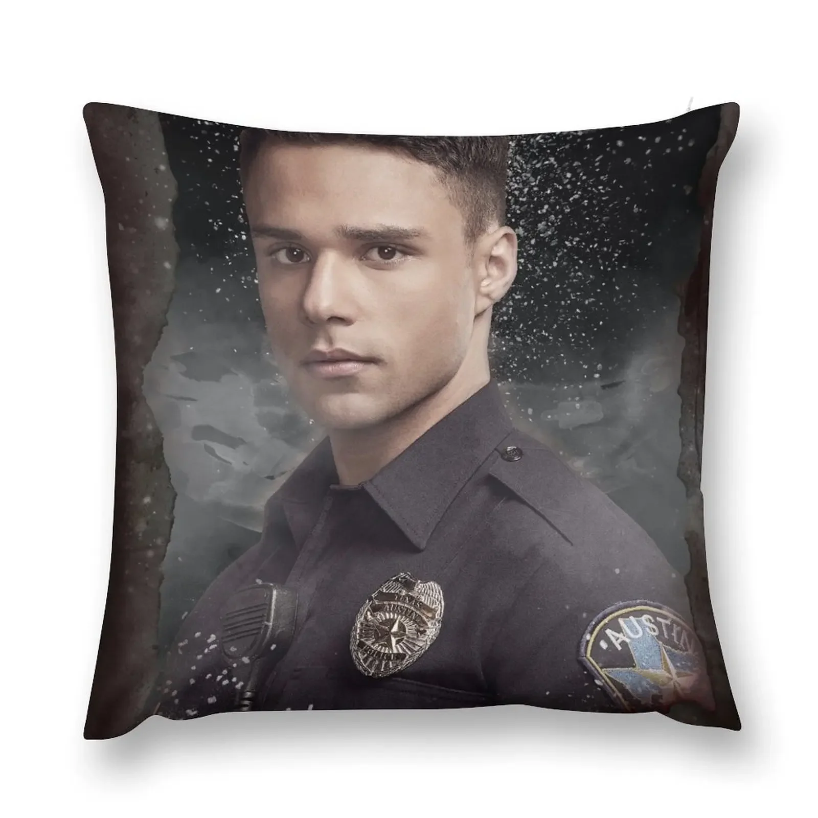 9-1-1: Lone Star - Carlos Reyes - Burned Throw Pillow Pillowcase Pillow Decor pillow