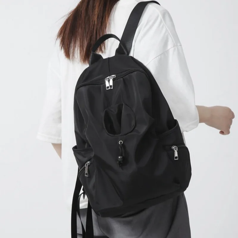 Y2k All Match Casual Women Schoolbags Vintage Trendy Chic Korean Travel Bags New Streetwear Preppy Simple Backpacks for Students