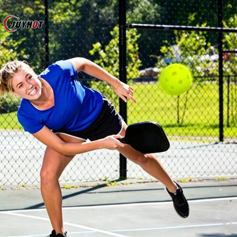 Pickleball Balls 12PCS 40 Holes Lightweight High Elastic Balls for Outdoor Court Beginner Training