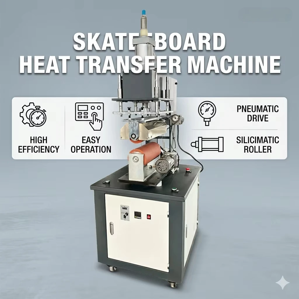 HT-RB-300 Semi Automatic Roller Heat Transfer Machine for Skateboard,  Skateboard Heat Transfer Machine - view 2