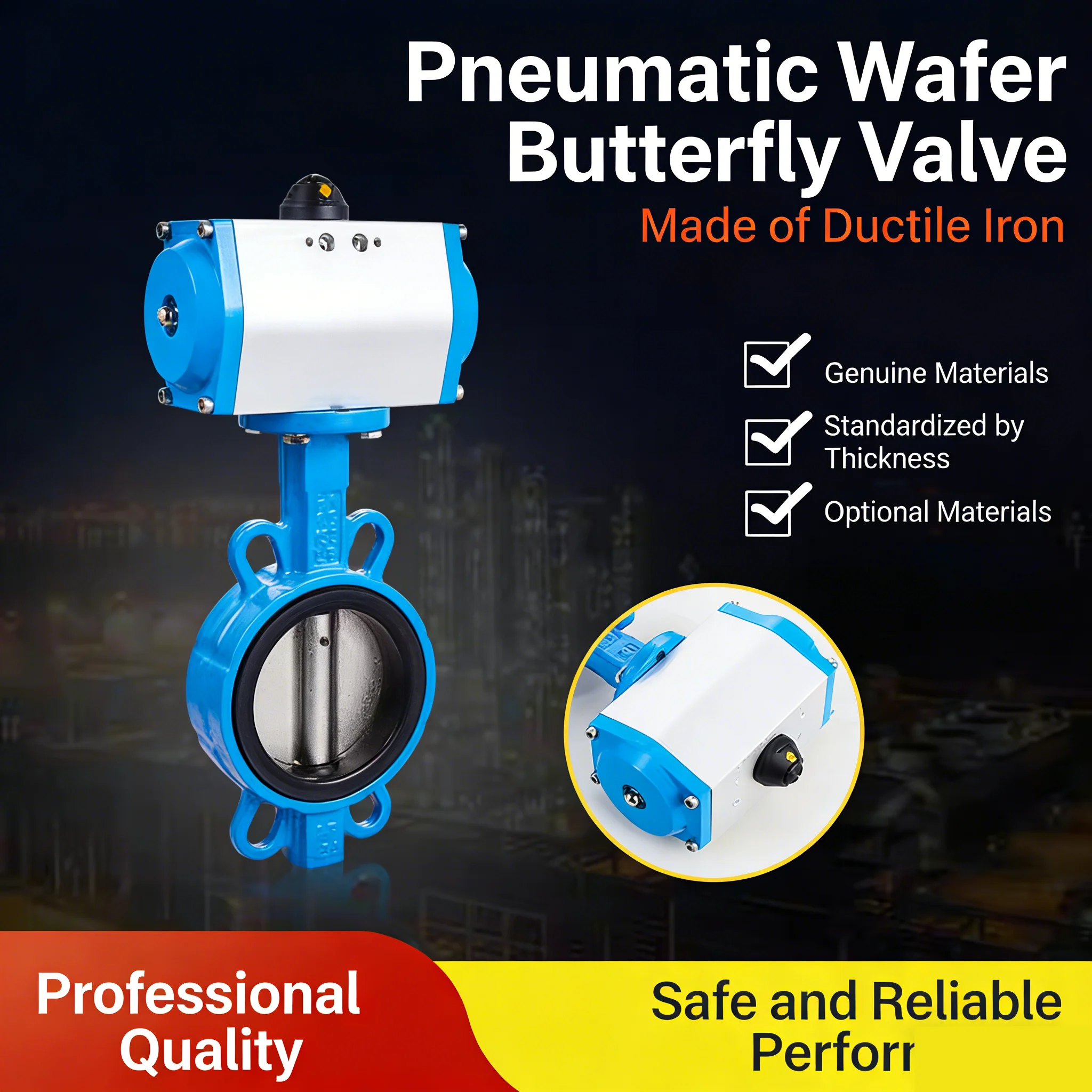 pneumatic-butterfly-valve-d671x-10-16-wafer-type-spherical-lnk-304-stainless-steel-quick-shut-off-valve-dn40-50-65-80-100-300