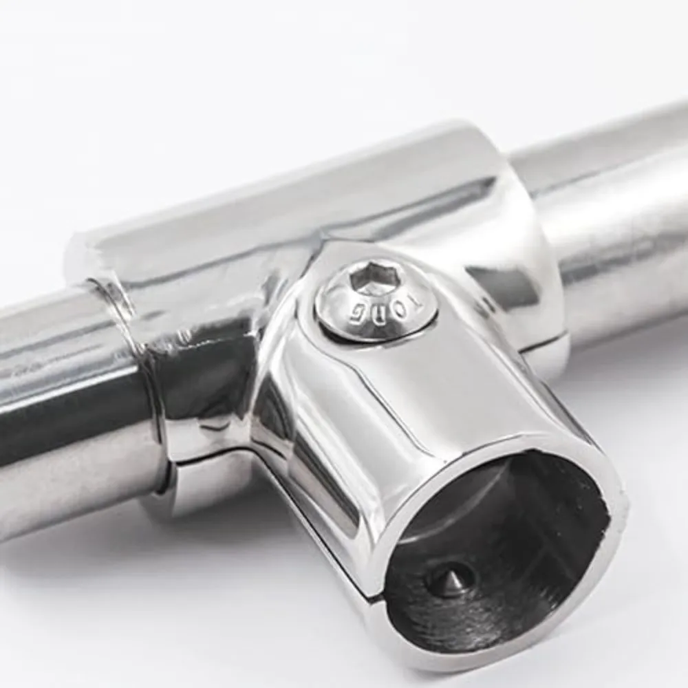 Detachable Boat Hand Rail Fitting 90 Degree Fits 7/8 Inch Tube Hinged Tube Fitting 316 Stainless Steel Marine Tube Hardware