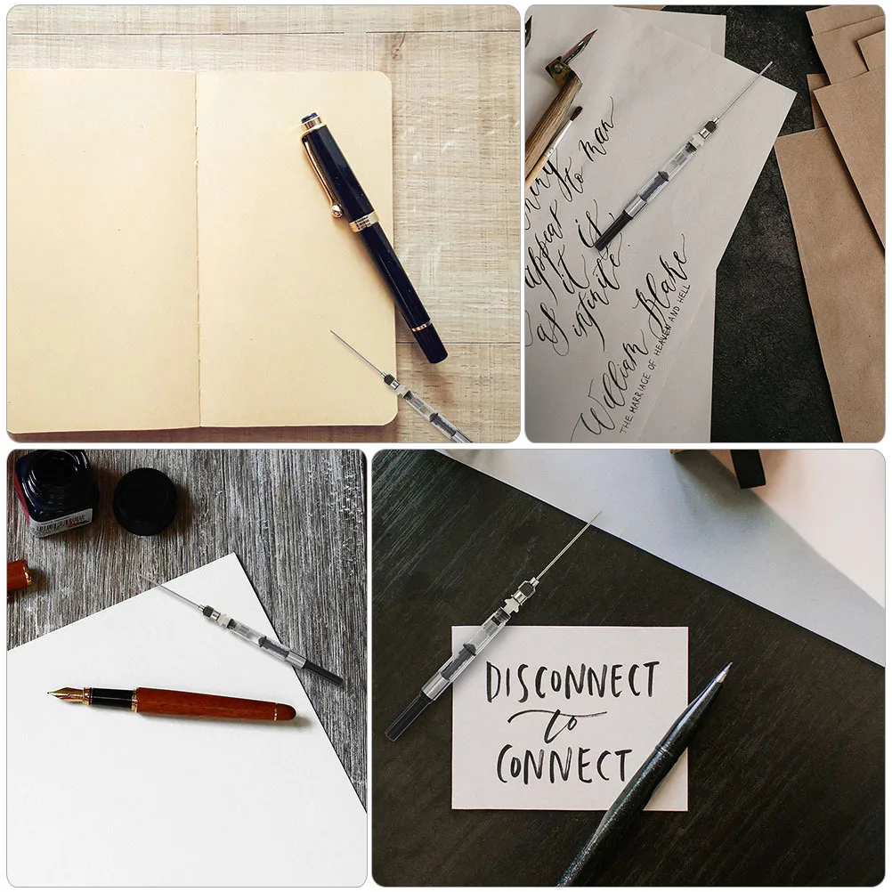 

7 шт., аксессуары для заправки чернил для перьевой ручки, практичные портативные легкие сменные аксессуары для тяжелого калибра для школьного офиса