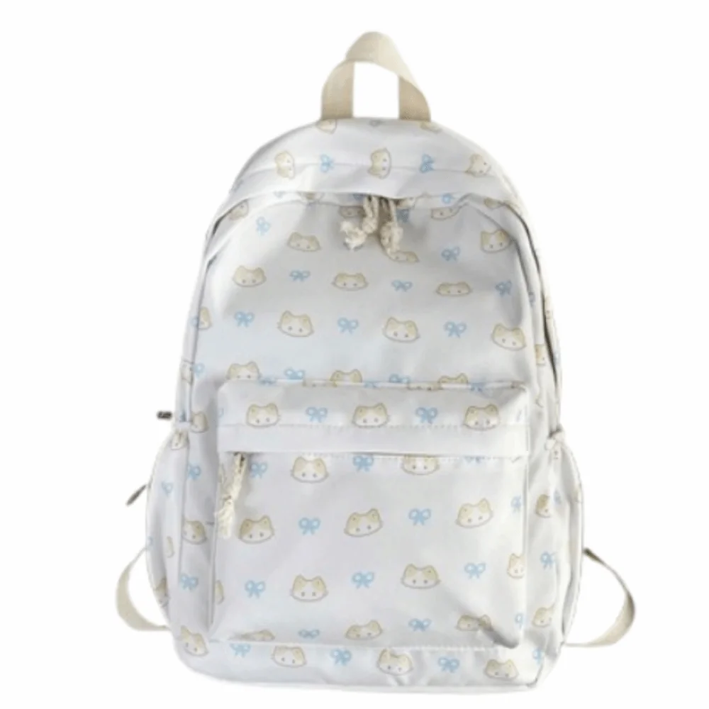 Creative Students School Bags Cute Large Capacity Cartoon Shoulder Bag Breathable Adjustable Straps College Student Backpack