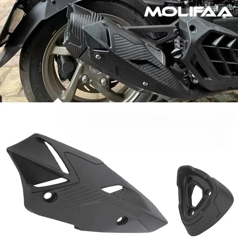 

For SYM Husky adv 150 Mmbcu DRG 150 158 Motorcycle Carbon ABS Exhaust Pipe Cover Exhaust Cover Protection Guard Accessories