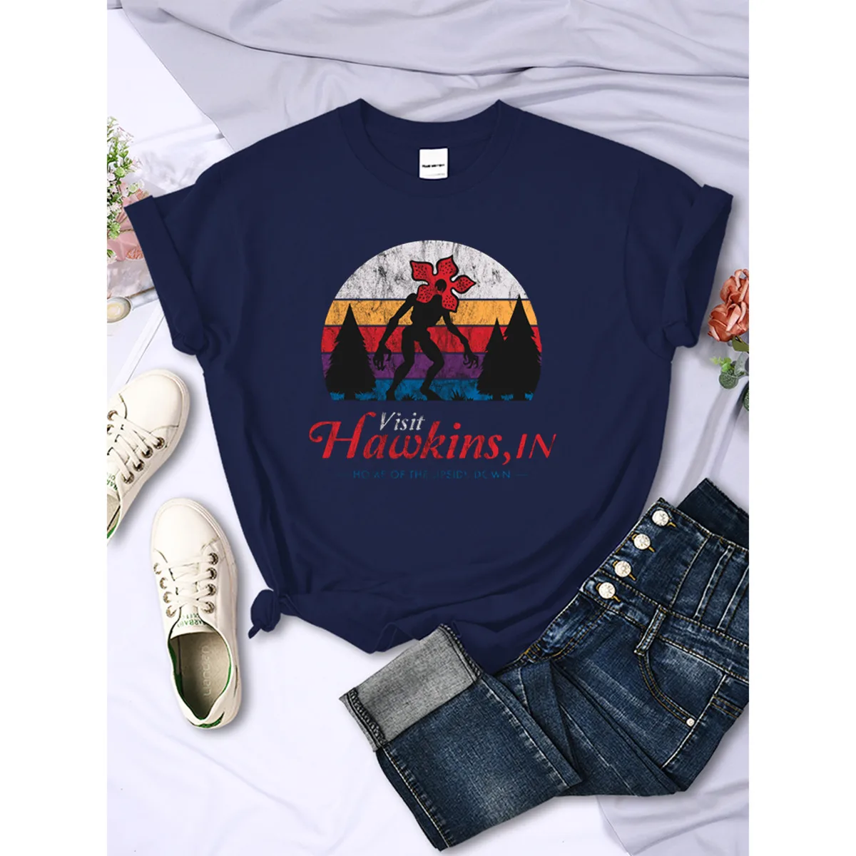 Dolce Banana Anime Printed T Shirts Womens Creativity Breathable Tshirts Fashion O-Neck Shirts Cartoons Brand Female Tops