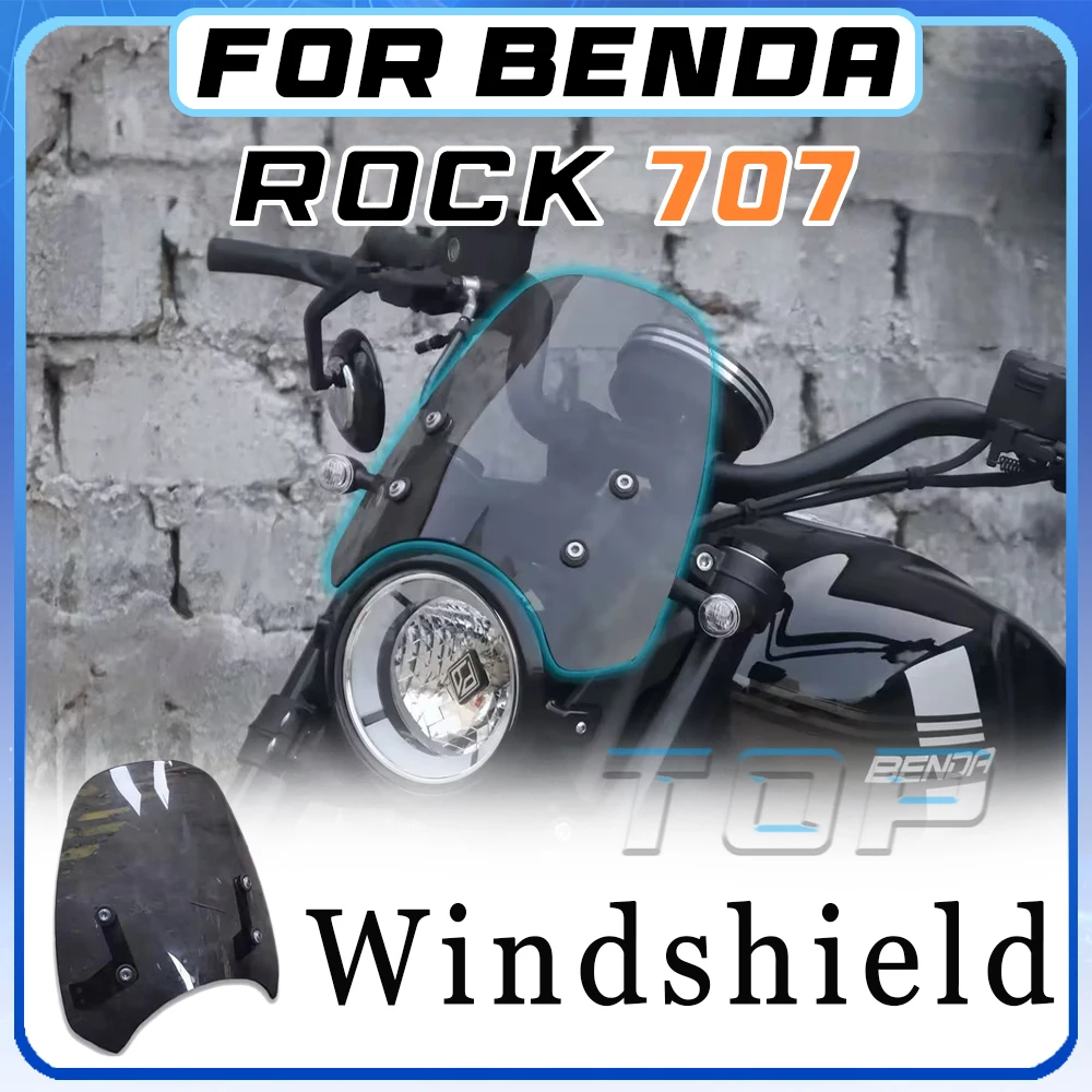 

For BENDA ROCK 707 modified black front windshield for ROCK707 707 ROCK
