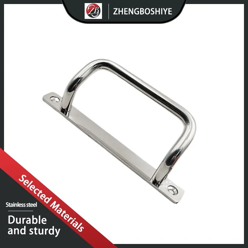 

304 Stainless Steel Angle Handle With Mounting Plate Suitable For Industrial And Commercial Activities
