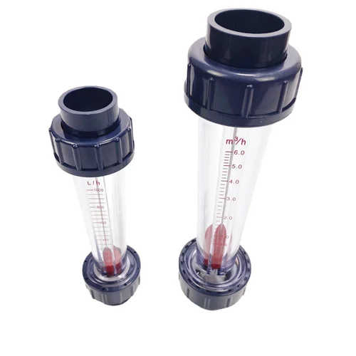 LZS-15 corto/25/32/40/50/65 60 100 160 250 400 600 1000 LPH tuberías de plástico medidor de flujo de flotador líquido medidor de flujo de agua rotámetro