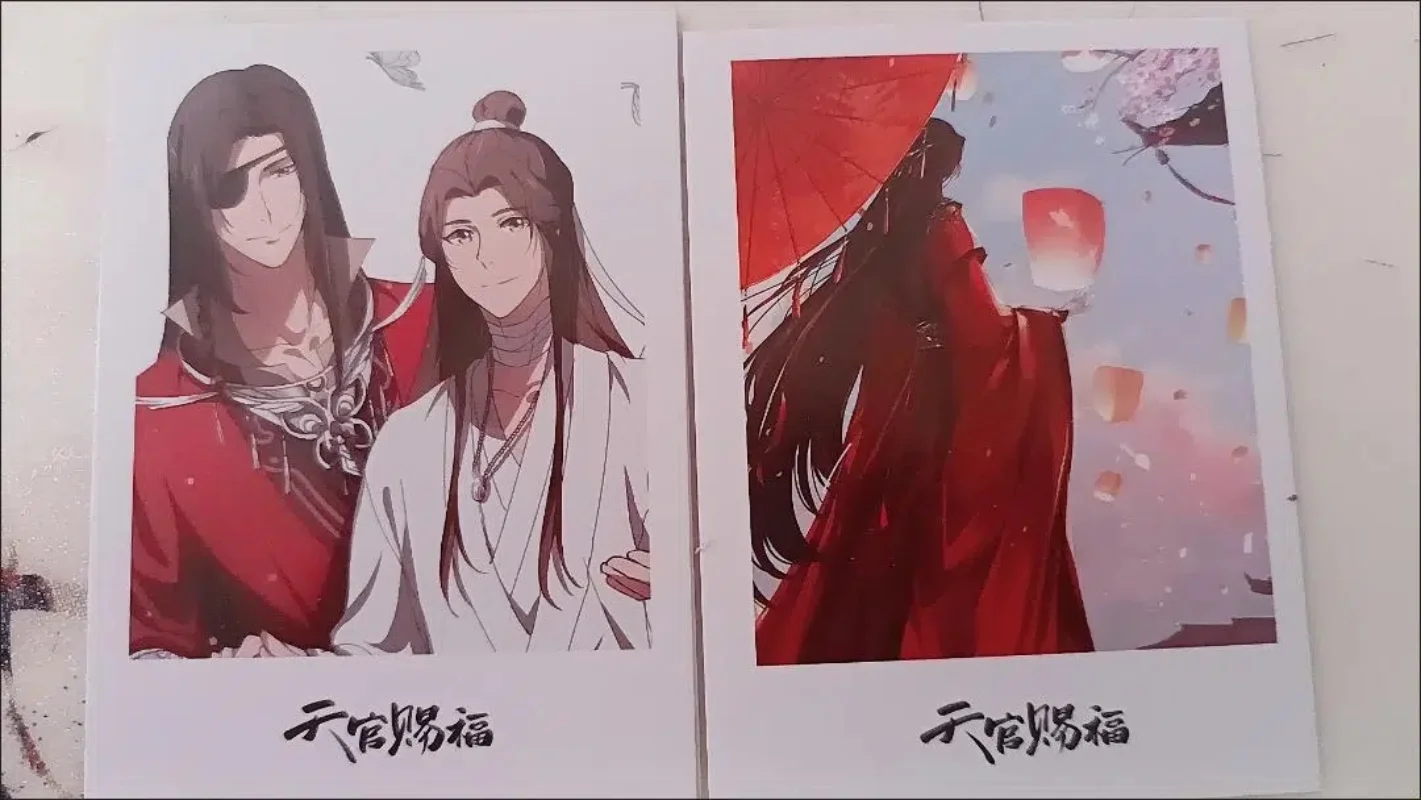 Tian Guan Ci Fu Lomo Cartões, Xie Lian Hau Cheng Impressão Cartões, Cartão Postal de Mensagem, Coleção Anime Cartões, Hobby Collectibles Toy