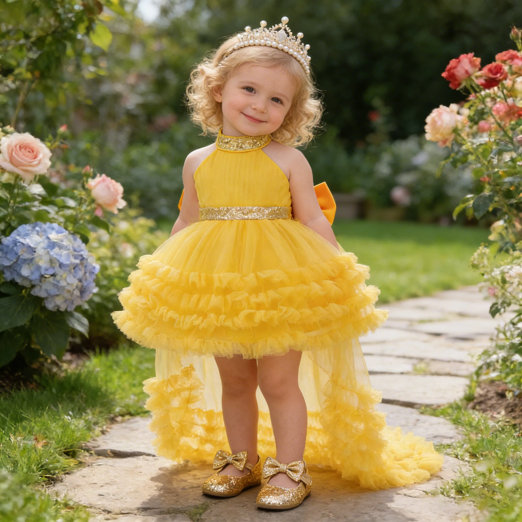 

Летние платья для девочек с пайетками, для малышей от 1 года, нарядные платья для подружек невесты, на день рождения, с шлейфом, для принцесс, с бантом, для свадьбы, вечерние костюмы