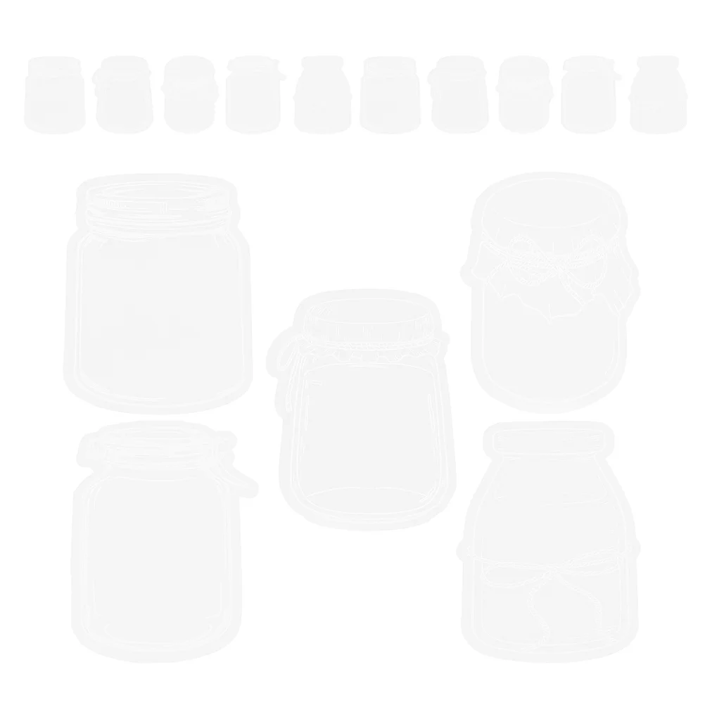 

20pcs Pressed Flower Craft Kit Dried Flower Bookmark Diy Set Transparent Mini Bottle Pet Material Stickers For Adults Art