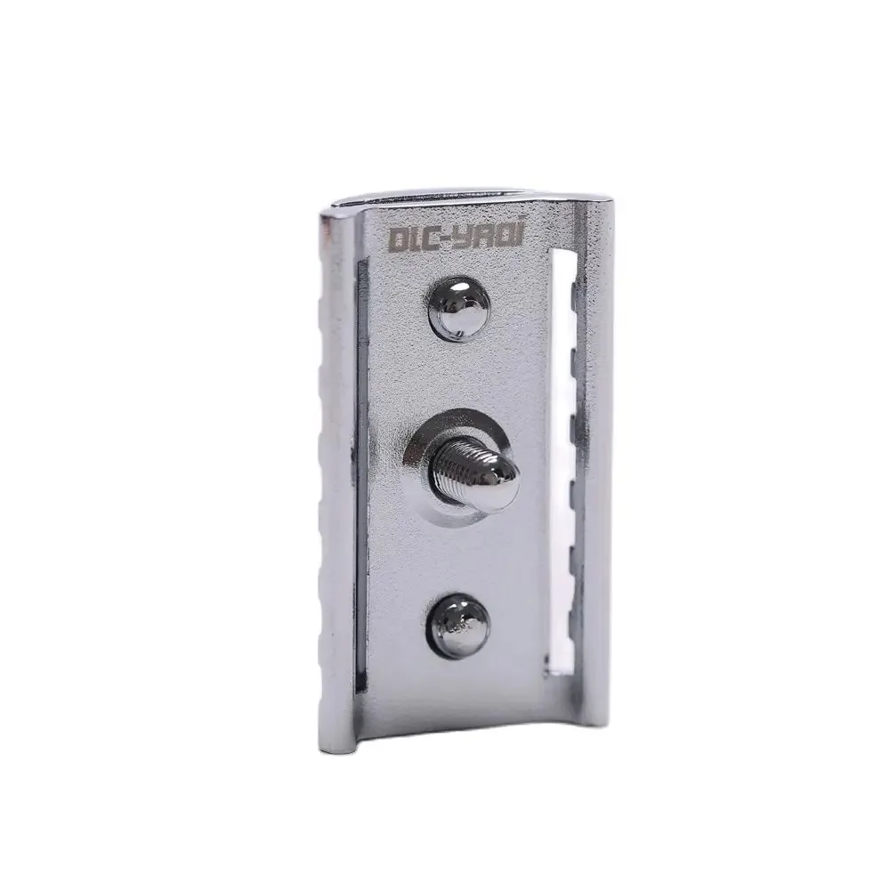 YAQI رأس ماكينة حلاقة آمنة بلون كروم KNIGHT-HELMET لشفرات الحلاقة للرجال