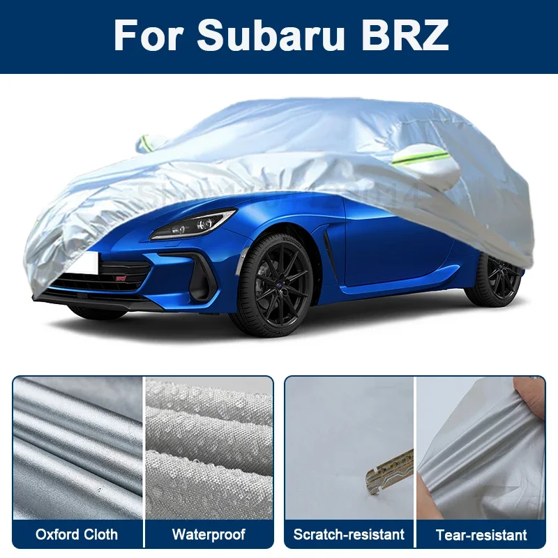 

Всепогодный чехол для автомобиля Subaru BRZ с отражающими полосами, водонепроницаемый, снегозащитный, пылезащитный, с защитой от УФ-излучения, автоаксессуары