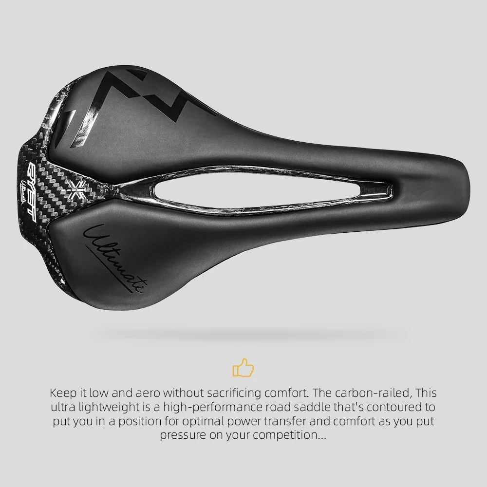 RYET Full Carbon Bike Saddle Ultralight Racing Bike Seating Saddles 115g 7x9mm Road Bicycle Seat Cushion Cycling Accessories