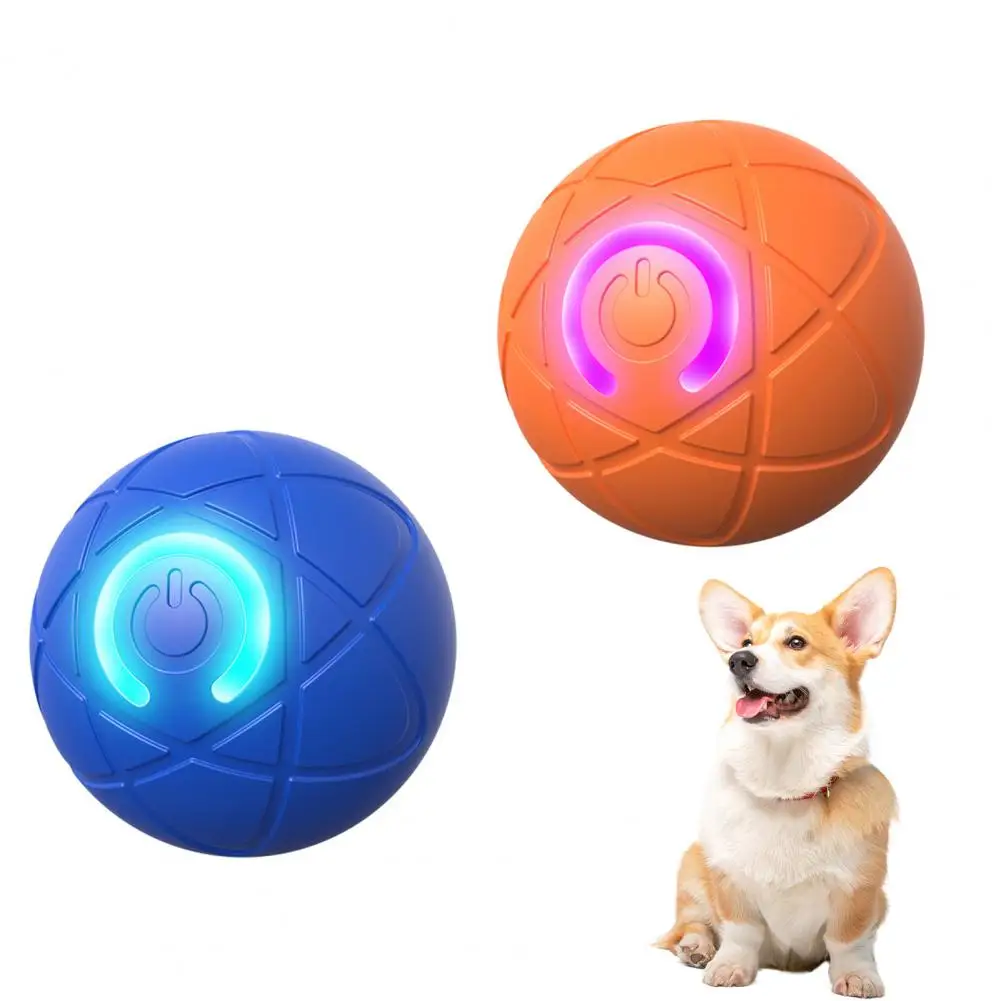 Bite-resistant Dog Toy Rolling Pet Ball Toy for Dogs with Led Light Usb Rechargeable Shaky for Small/medium/large for Dogs