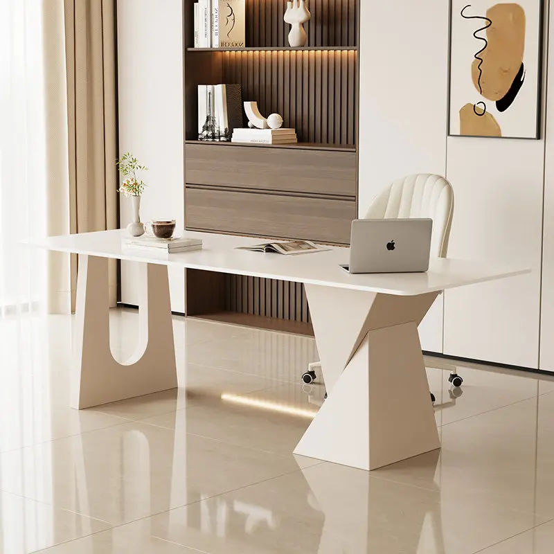 Design Large Office Desk Organizers White Luxury Gaming Reception Computer Office Desk Modern Mesas Escritorio Home Furniture